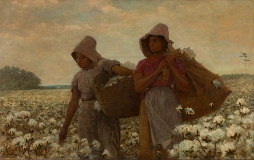 Winslow Homer The Cotton Pickers, 1876 oil on canvas 24 1/16 x 38 1/8 in. Los Angeles County Museum of Art, Los Angeles, CA, Acquisition made possible through Museum Trustees: Robert O. Anderson, R. Stanton Avery, B. Gerald Cantor, Edward W. Carter, Justin Dart, Charles E. Ducommun, Camilla Chandler Frost, Julian Ganz, Jr., Dr. Armand Hammer, Harry Lenart, Dr. Franklin D. Murphy, Mrs. Joan Palevsky, Richard E. Sherwood, Maynard J. Toll, and Hal B. Wallis, M.77.68 Digital Image © 2012 Museum Associates/LACMA