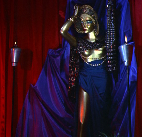 Ishtar... mannequin... whatever. The "goddess" awaits her BLOOD FEAST.