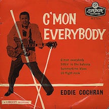 Eddie+Cochran+-+C'Mon+Everybody+EP+-+Tricentre+-+7"+RECORD-366598
