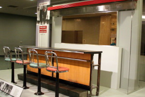 A section of lunch counter from the Greensboro, North Carolina Woolworth is now preserved in the International Civil Rights Center and Museum Greensboro.