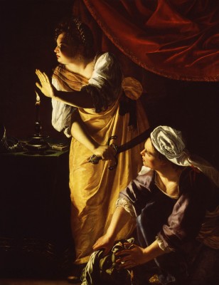 Judith and Her Maidservant with the Head of Holofernes, Artemisia Gentileschi, ca. 1625, oil on canvas. Detroit Institute of Arts