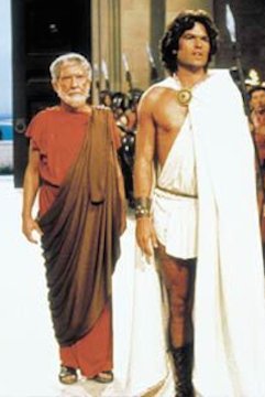 "Yes, m'lord, I have traveled many thousands of miles to officially invite you to spend three decades wondering exactly what I'm packing under this toga."