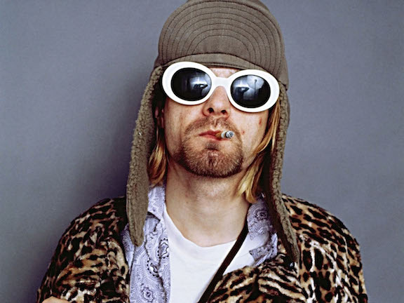 Singer Kurt Cobain Smoking Cigarette