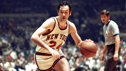 Bill Bradley during his playing days with the New York Knicks.