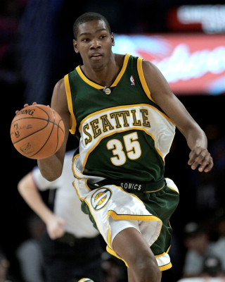 Kevin Durant should be playing for Seattle, not OKC. (AP Photo/Eric Gay)